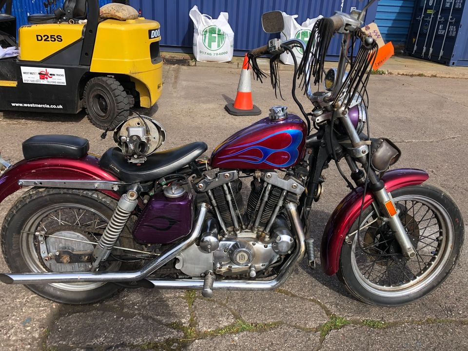 1974 Harley Davidson 1000cc Ironhead Sportster XLH Project