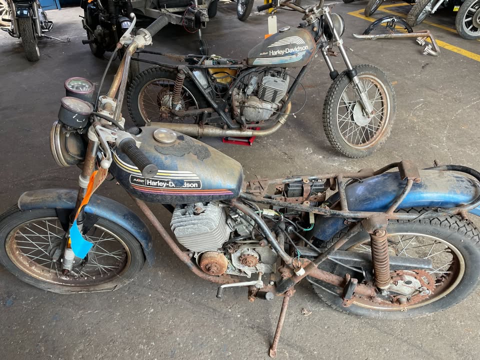 1974 and a 1976 Harley Davidsons SX 175 cc Project Barn Finds 2 Bikes