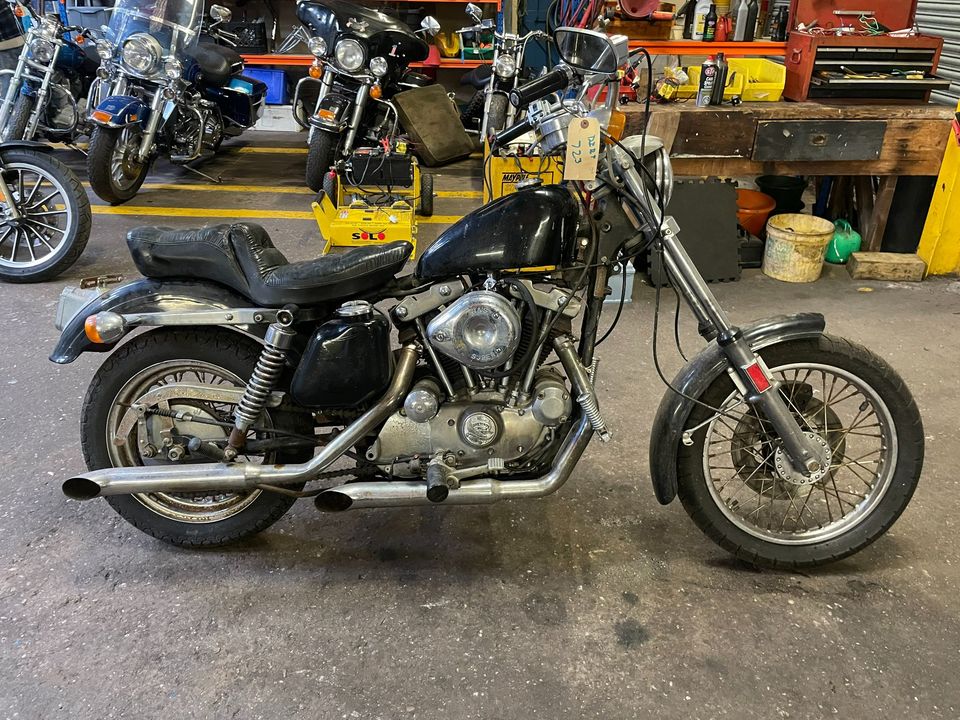 1975 Harley Davidson 1000cc Ironhead Sportster XLH Project