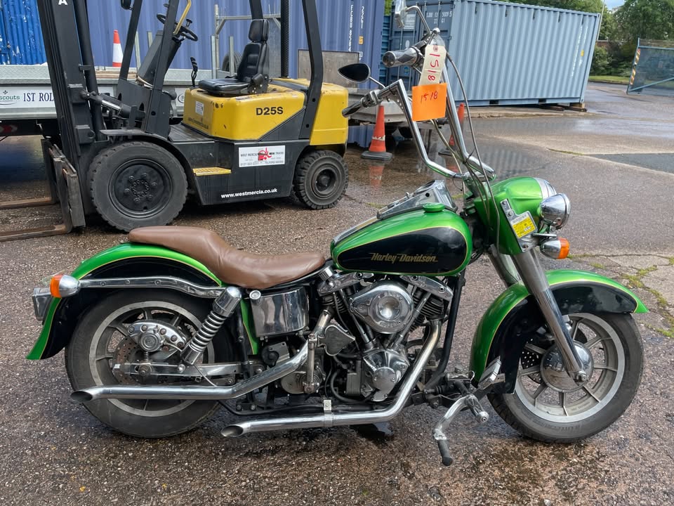 1975 Harley Davidson Shovelhead FLH 1200cc Kick and Electric Start Project Ref-1518