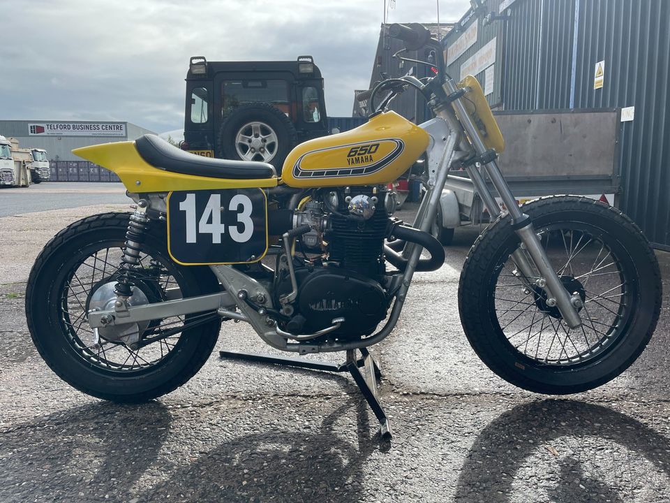 1977 Yamaha XS650 Flat Tracker Cafe Racer style Motorcross Enduro Beach Race