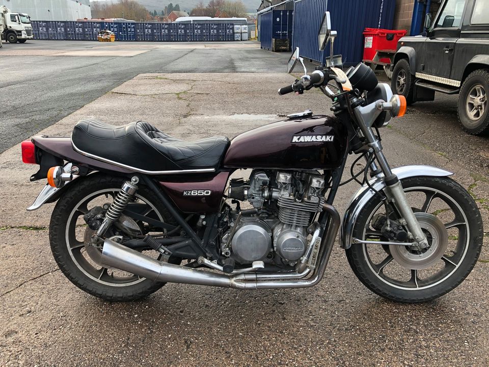 1978 Kawasaki Z 650cc C2 Custom Purple