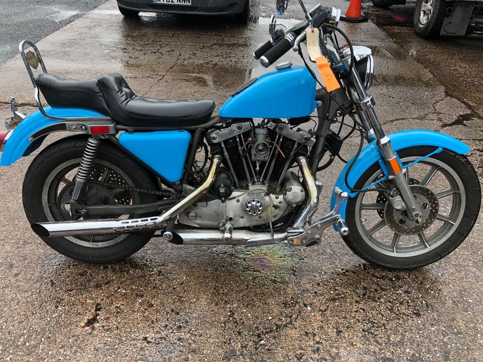 1979 Harley Davidson 1000cc XLH Ironhead Sportster Blue