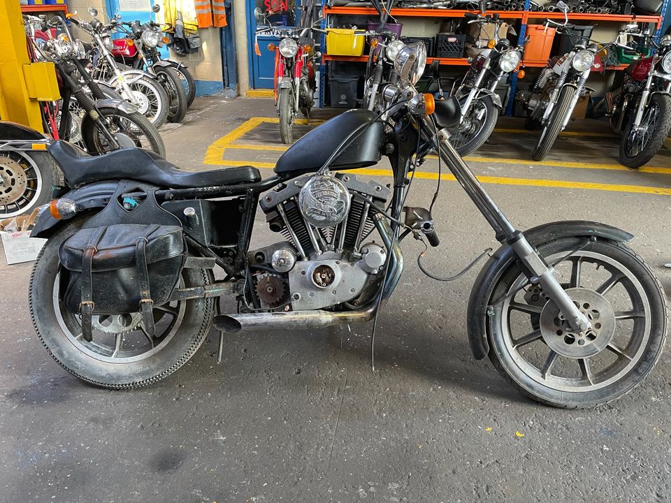 1979 Harley Davidson Ironhead Sportster 1000cc Choper Project