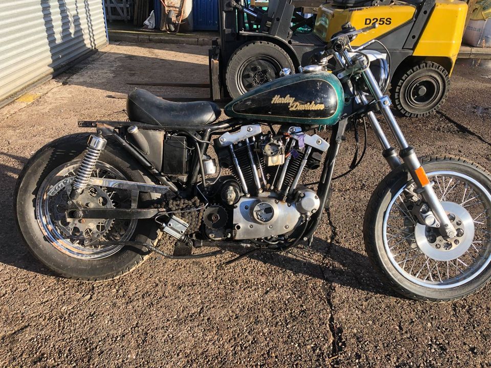 1980 Harley Davidson 1000cc Ironhead Sportster XL XLH Project