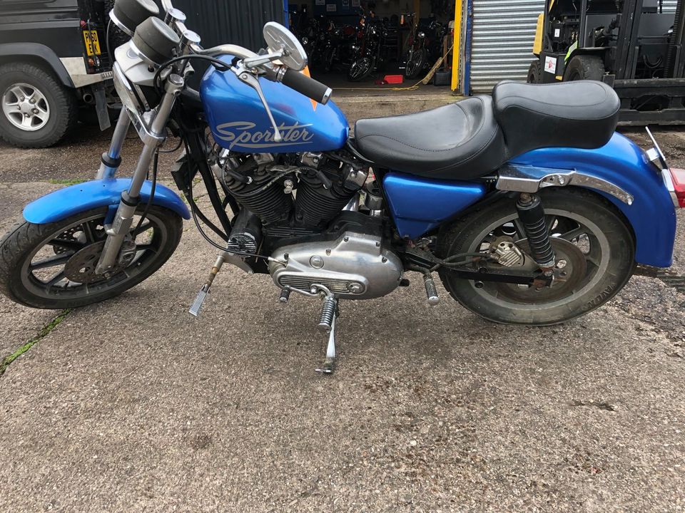 1980 Harley Davidson Ironhead Sportster 1000cc XLS Blue