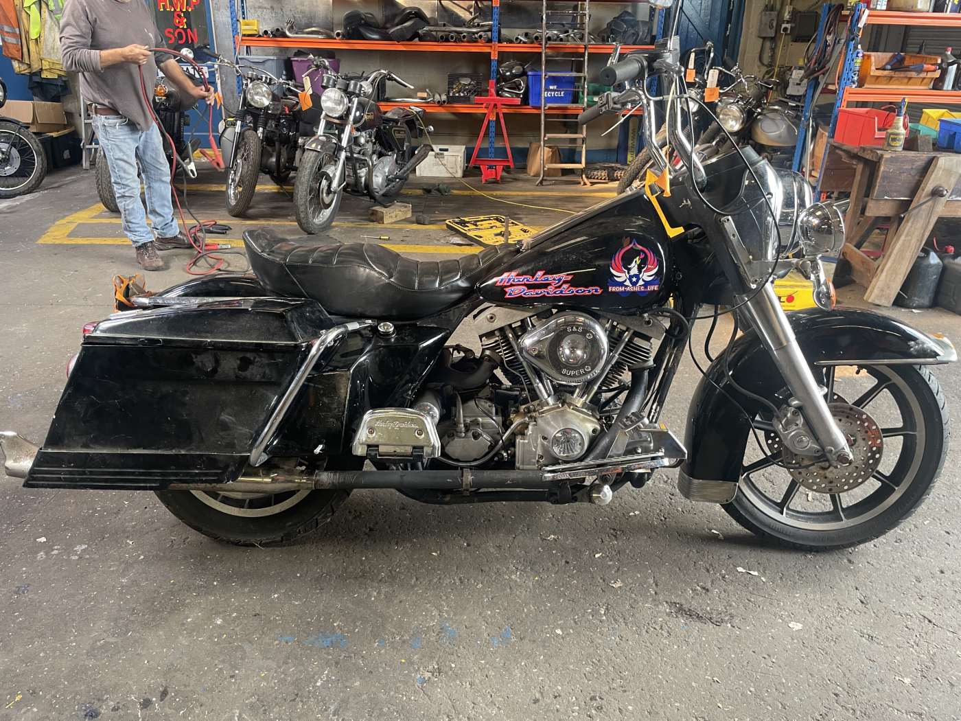 1980-Harley-Davidson-Shovelhead-FXE-1340-Tour-Glide-Running-Project-Ref1643