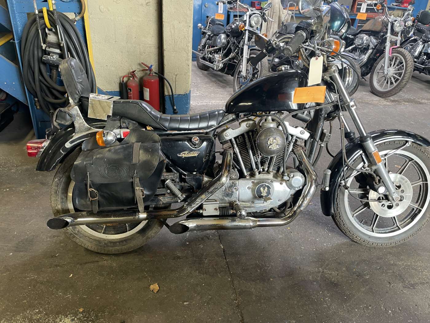 1982-Harley-Davidson-1000cc-Ironhead-Sportster-XLH-Project-Ref1593
