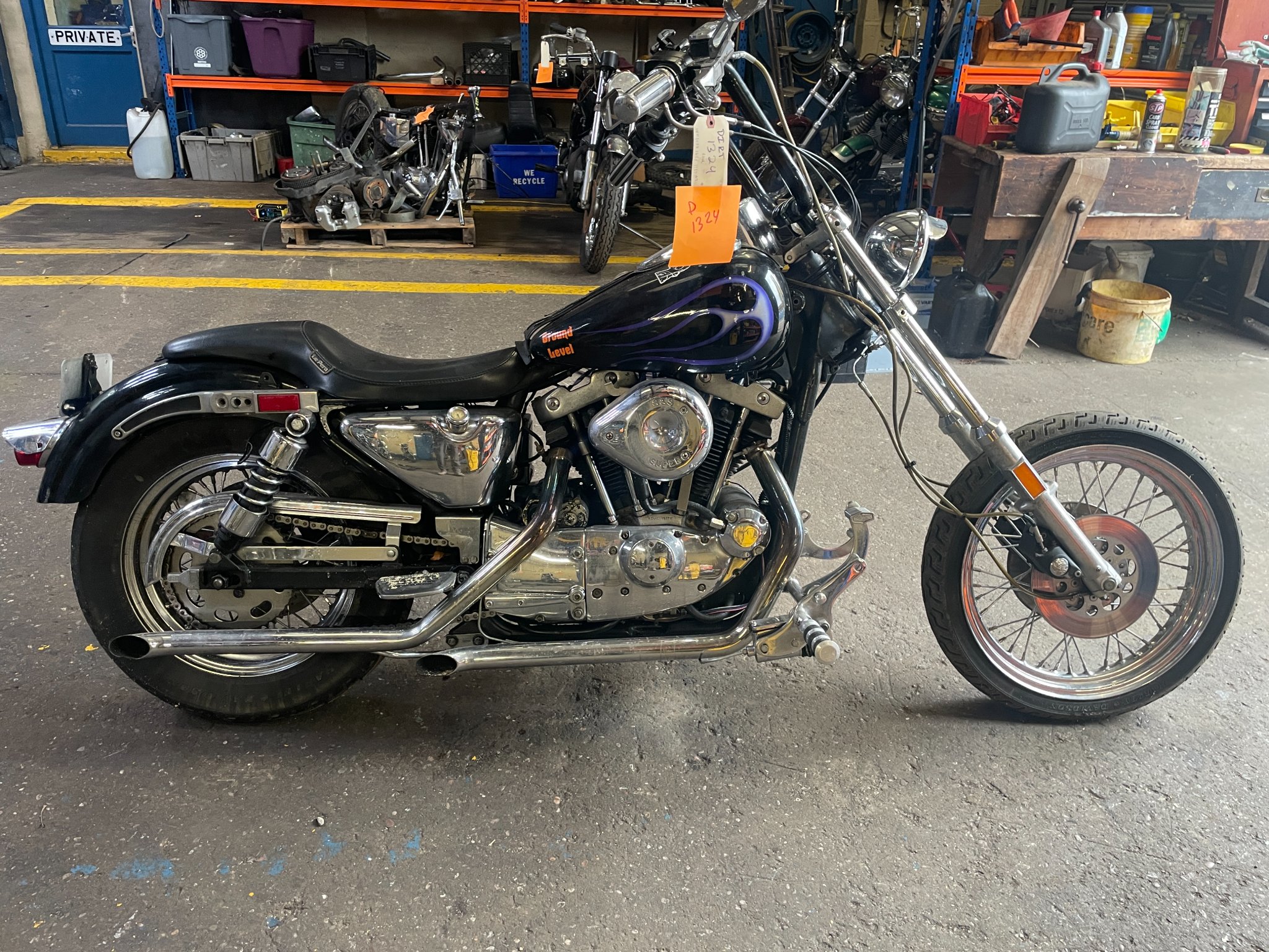 1982-Harley-Davidson-Ironhead-Sportster-XLH-1000cc-Project-Ref-D1324