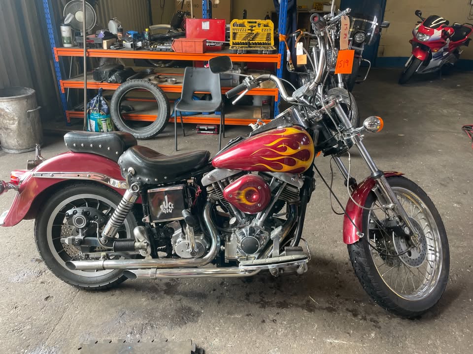 1984 Harley Davidson 1340cc Shovelhead Kick and Electric start Re-1519
