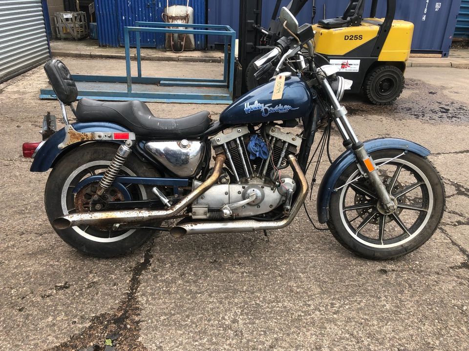 1985 Harley Davidson 1000cc Ironhead Sportster XLX Project