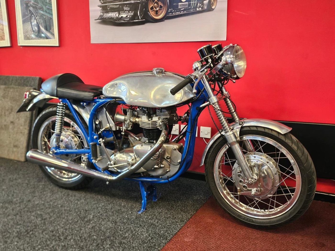 1956 Norton Triton Norton Triumph 650 Motorbike 1956